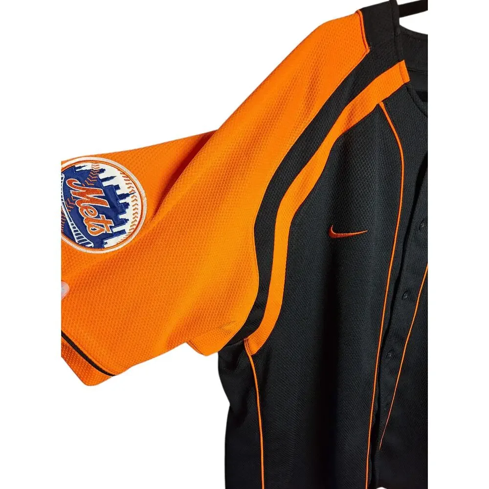 Vintage Nike New york mets baseball jersey with embroidered patches Mens XL MLB